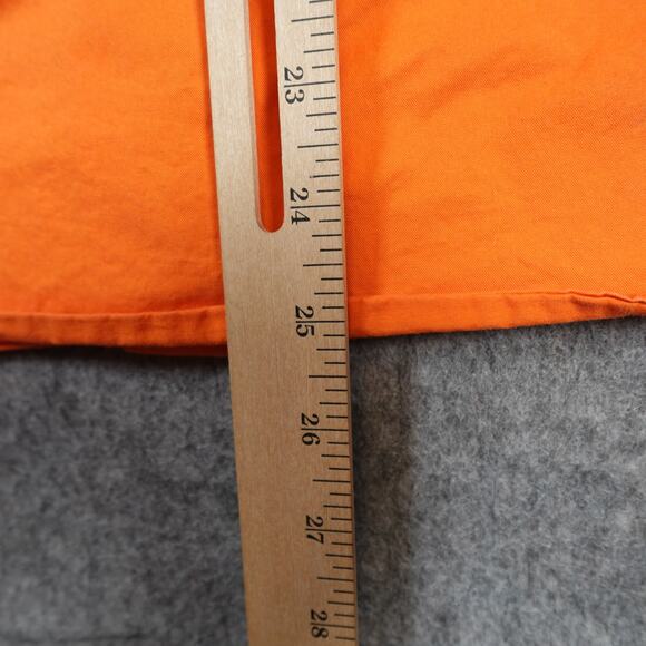 Ralph Lauren Top Womens Small Petite Utility Shirt Button Front Western Orange - Picture 8 of 9